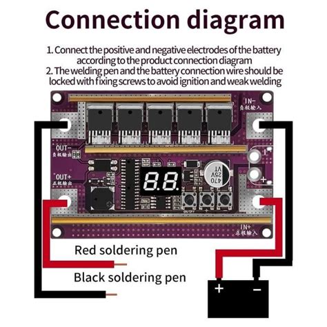 Soudeuse par Points Portable Soudeuse par Points à Batterie DIY 99