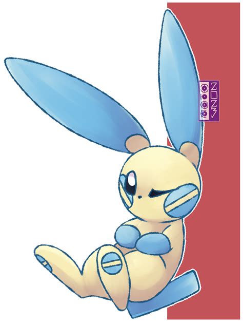 0312 Minun By Dualcosmog On Deviantart