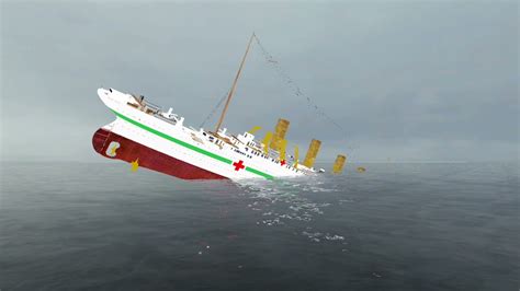 Gmod Sinking Ship Animation 3 The Sinking Of The Hmhs Britannic Youtube