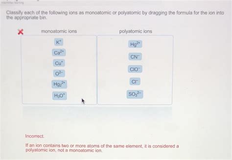 Classify Each Of The Ions As Monoatomic Or Polyatomic SienakruwFoster