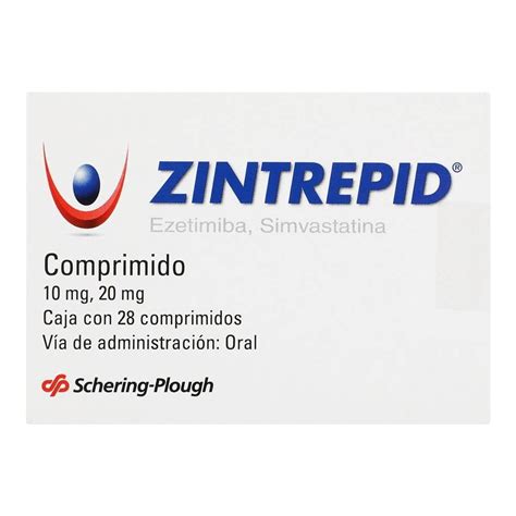 Zintrepid Ezetimiba 10 Mg Simvastatina 20 Mg 28 Comprimidos Walmart