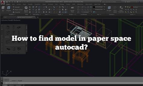 How To Find Model In Paper Space Autocad