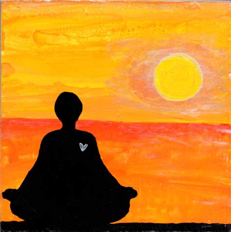 Meditación CUADRO Painting Human silhouette Art