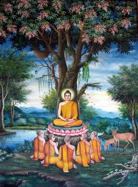 Picture Information Buddha Sermon In Deer Park