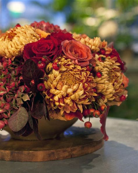 Floral Holiday Centerpiece Martha Stewart Holiday Centerpieces Fall Centerpiece Floral