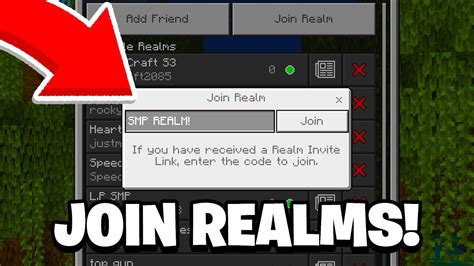 How To Join A Realm In Minecraft Bedrock Youtube