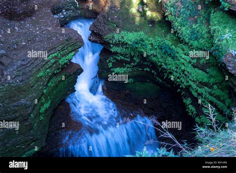 Popular Place Davis Fall Waterfall From Pokhara Nepal Stock Photo Alamy