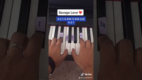 Tik Tok Savage Love Piano Tutorial Youtube