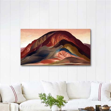 Rust Red Hills By Georgia O Keeffe As Art Print Canvastar