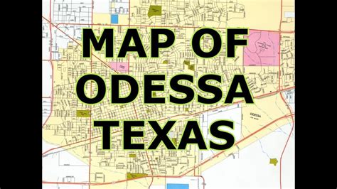 Map Of Odessa Texas Youtube