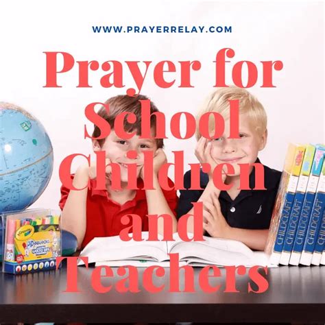 Prayer For School | Covering Students And Teachers - The Prayer Relay ...