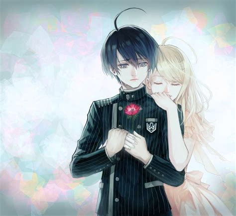 Anime Couple Hug Wallpaper