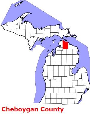 Cheboygan County On The Satellite Map Of Michigan 2024 Actual