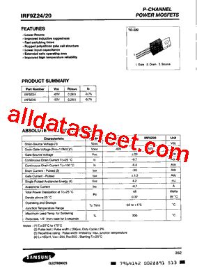 Irf Z Datasheet Pdf Samsung Semiconductor