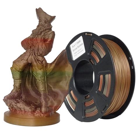 Stronghero D Printing Filament Pla Bronze Rainbow Filament Mm Kg