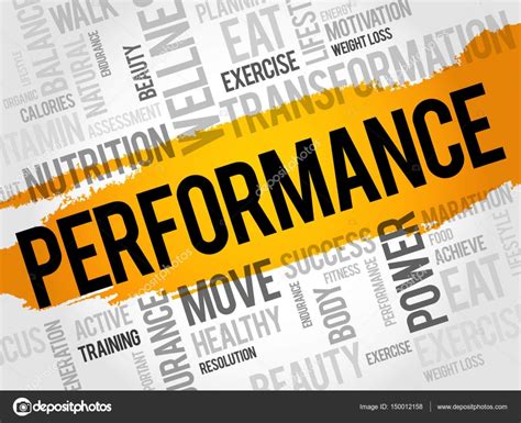 Performance Word Cloud Fitness Stock Vector By ©dizanna 150012158