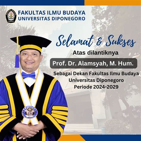 Pelantikan Dekan Fakultas Ilmu Budaya Universitas Diponegoro Periode