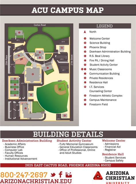 Acu Campus Map | Arizona Christian University Pertaining To Dixie State ...