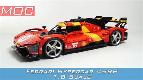 Ferrari 499P Hypercar 1 8 Scale LEGO TECHNIC MOC YouTube