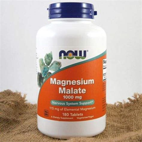 NOW Foods Magnesium Malate 1000 Mg 180 Tablet SROVNAME Cz