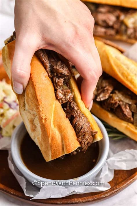 This French Dip Recipe Is Made In The Slow Cooker And Turns Out Perfect