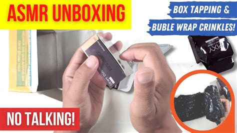 Crinkly Sounds Asmr Unboxing No Talking Box Tapping And Bubble Wrap