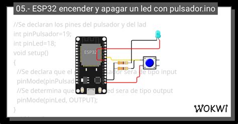 esp32 botón Wokwi ESP32 STM32 Arduino Simulator