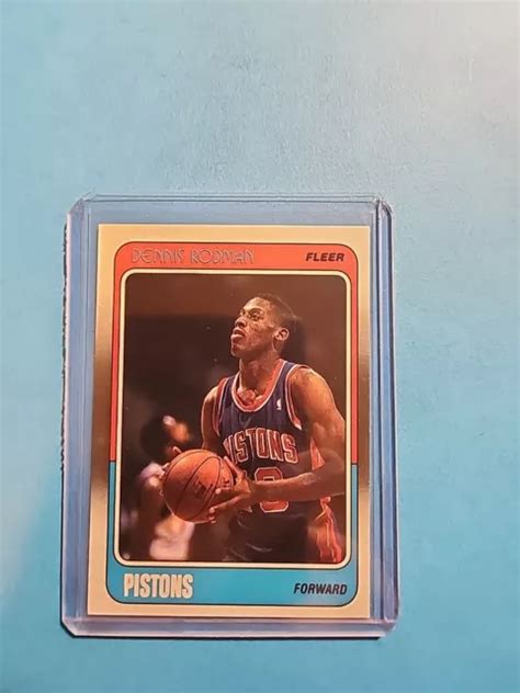 1988 89 FLEER DENNIS Rodman 43 Recrue RC EUR 15 67 PicClick FR