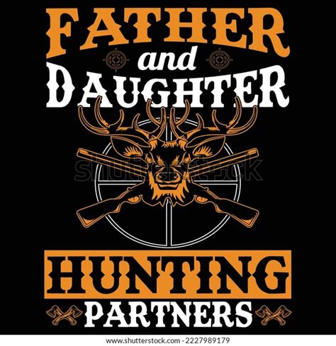 Father Daughter Hunting Partners Stock Vector Royalty Free 2227989179