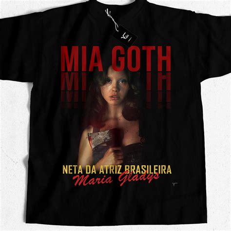 Camiseta Mia Goth Neta Da Atriz Brasileira Maria Gladys A24 Pearl X