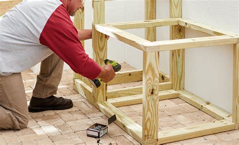 תחום איש דת מרכז קניות how to build an outdoor kitchen with wood frame ...