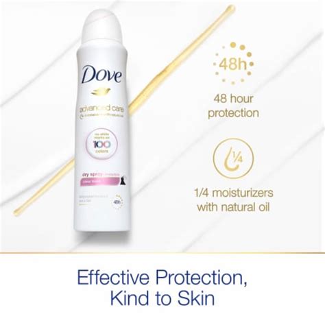 Dove Advanced Care Invisible Womens Antiperspirant Deodorant Dry Spray Clear Finish 38 Oz