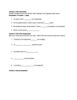 Señor Wooly PAN Story Study Guide by Speech and Spanish Learning