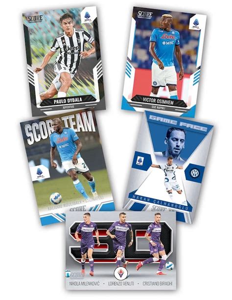 Score Serie A Soccer Checklist Set Details Box Reviews