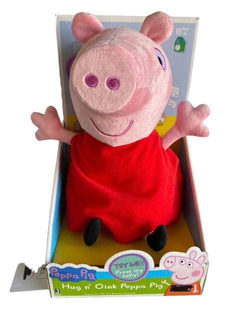 Talking Peppa Pig Hug N Oink Plush Hug N Oink Laughing Peppa Pig New