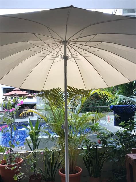 Outdoor Umbrella And Base Ikea Samso Furniture And Home Living