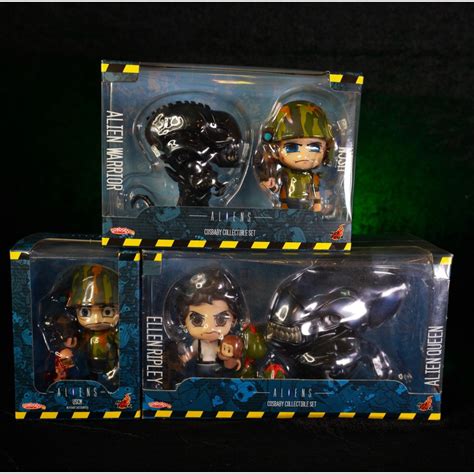 Hot Toys Aliens Alien Warrior Uscm Cosbaby Set Shopee Thailand