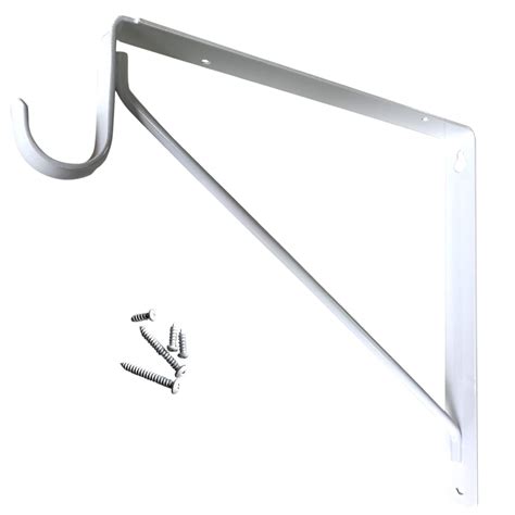 Snapklik Welded Heavy Duty Closet Rod Shelf Support Bracket