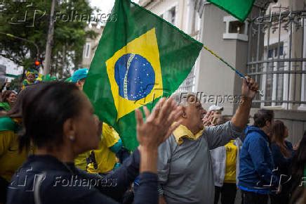 Folhapress Fotos Bolsonaristas Fazem Ato Antidemocr Tico Em Frente