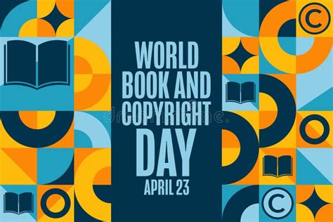 World Book And Copyright Day April 23 Holiday Concept Stock