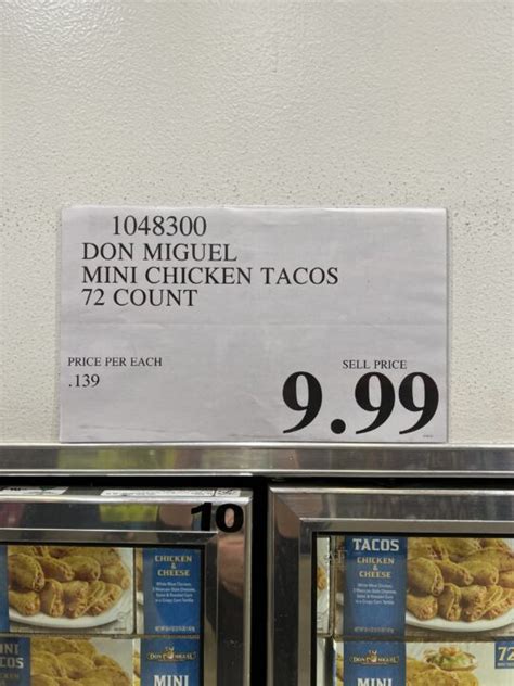 Costco Mini Tacos By Don Miguel With Chicken And Cheese Filling