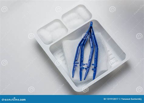 Disposable Sterile Dressing Set On Table Stock Image Image Of