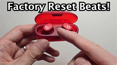 How To Factory Reset Beats Solo Buds Youtube