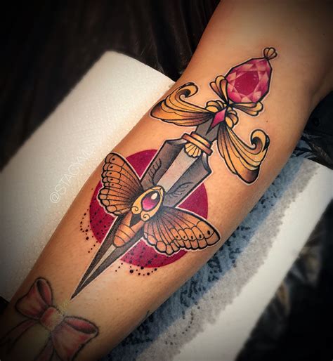 Feminine Dagger Tattoo Instagram Stacyvl Elegant Tattoos Feminine