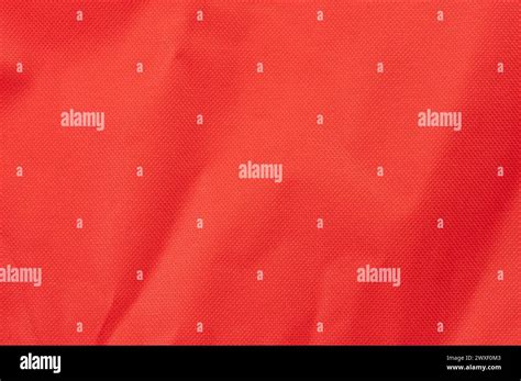 Orange Color Canvas Fabric Texture Background Macro Close Up View Stock