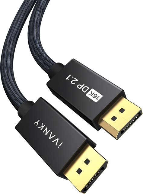 IVANKY Câble DisplayPort 144Hz 2m Certifié VESA Supporte 4K 60Hz 2K