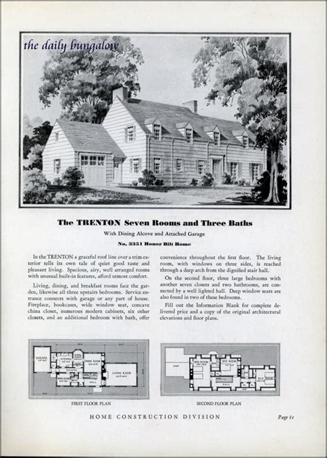 Homes Of Today~sears Kit Houses~1932 The Trenton Daily Bungalow Flickr