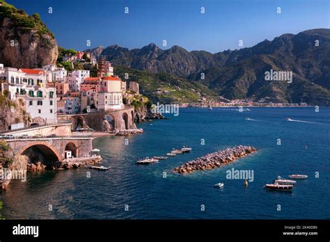 Atrani Amalfi Coast Italy Cityscape Image Of Iconic City Atrani