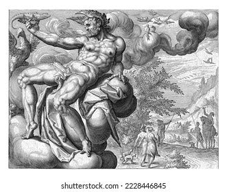 Christ Good Shepherd Hieronymus Wierix After Stock Illustration