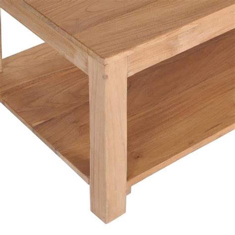 Zerodis Table Basse 100 X 50 X 40 Cm Bois De Teck Massif RE388